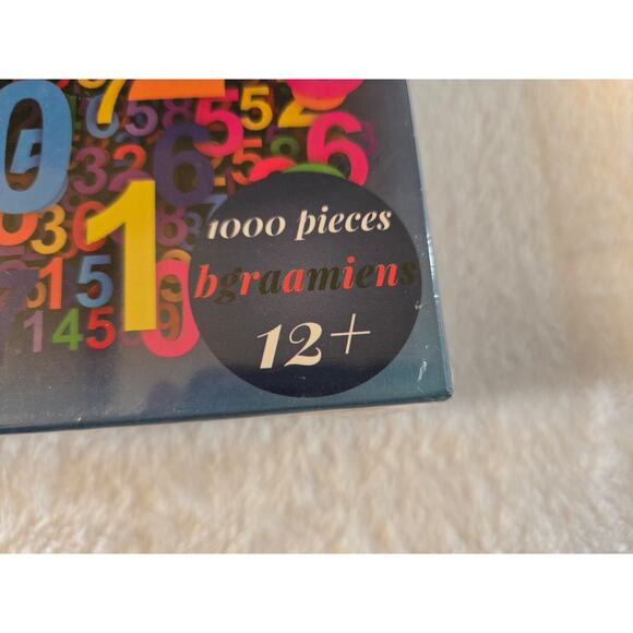 Brain Games 1000 Piece Numbers Puzzle Sealed NIB - Picture 6 of 6